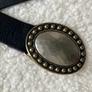 Fossil Black Leather Belt Classic Minimalist Design